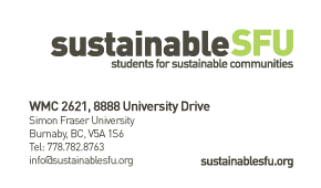 sustainableSFU business card